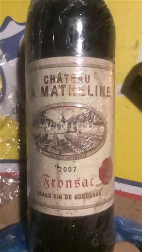 Bordeaux Fronsac Château La Matheline 2007