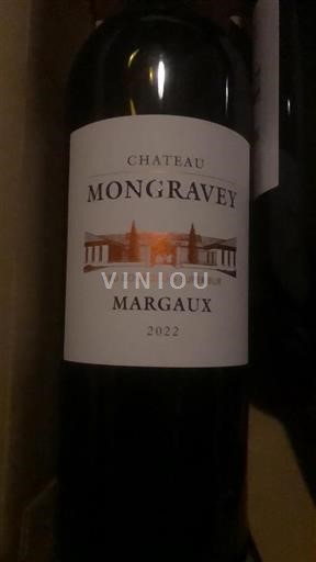 Bordeaux Margaux Cru Bourgeois Supérieur Château Mongravey 2022