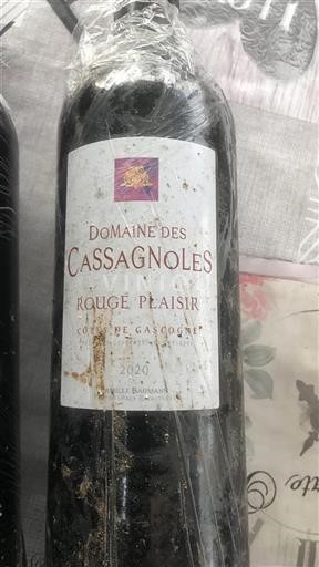 Sydvestfrankrig Côtes de Gascogne Domaine Des Cassagnoles Rouge Plaisir 2020