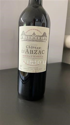 Bordeaux Bordeaux Supérieur Château Abzac 2014