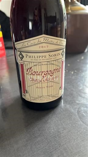 Bourgogne Bourgogne Côtes d'Auxerre Grand Cru Philippe Sorin 2017