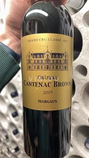Bordeaux Margaux Grand Cru Château Cantenac Brown 2019