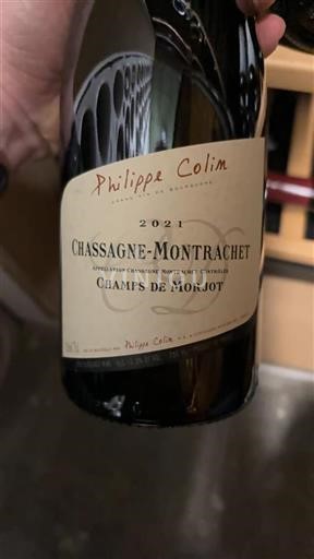 Vin Rouge sec Champs de Morjot Philippe Colin 2021 France Bourgogne Chassagne-montrachet AOC Grand Cru