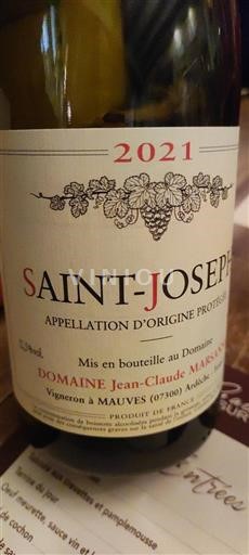 Údolí Rhôny Saint-Joseph Domaine Jeanclaude Marsanne 2021