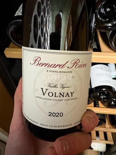 Bourgogne Volnay Domaine Bernard Rion Vieilles Vignes 2020