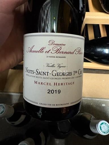 Bourgogne Nuits-saint-georges Premier Cru Armelle Et Bernard Rion Marcel Héritage Vieilles Vignes 2019