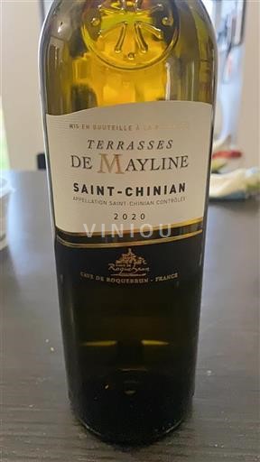 Vin Rouge sec Terrasses de Mayline Cave de Roquebrun 2020 France Languedoc Saint-Chinian
