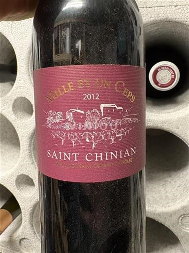 Linguadoca Saint-Chinian Mille Et Un Ceps 2012