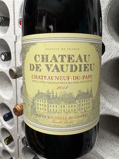 Rhônedalen Châteauneuf-du-Pape Château Vaudieu 2013