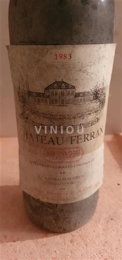 Bordeaux Graves Château Ferran 1983