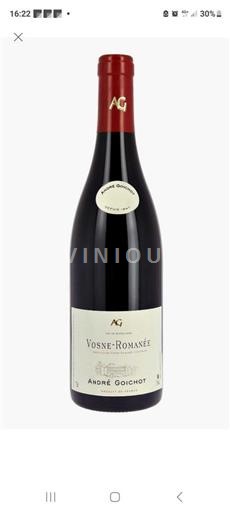 Bourgogne Vosne-romanée André Goichot Non Millésimé