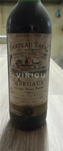 Bordeaux Margaux Cru Bourgeois Château Tayac 1983