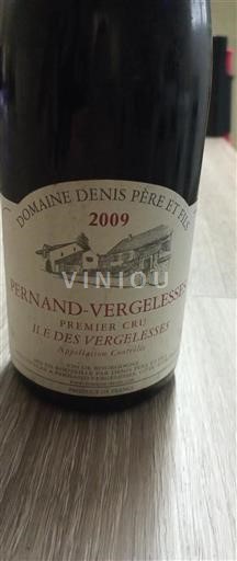 Bourgogne Pernand-vergelesses Premier Cru Denis Père Et Fils Ile des Vergelesses 2009