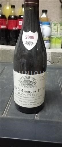 Bourgogne Ikke specificeret Premier Cru Domaine Auddier Les Vaucrains 2009