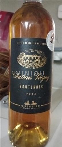 Bordeaux Sauternes Château Voigny 2014