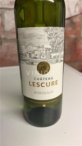 Bordeaux Château Lescure Icke årgångsbetecknad