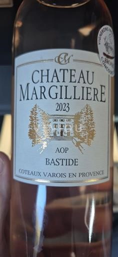 Vin Rosé sec Bastide Château Margillière 2023 France Provence Coteaux Varois en Provence