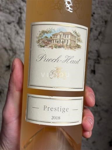 Vin Rosé sec Prestige Puech-Haut 2018 France Languedoc et Roussillon Pays d'oc