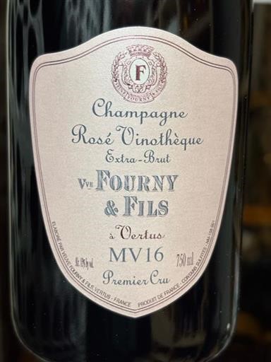 Champaña Champán Veuve Fourny & Fils MV16 2016