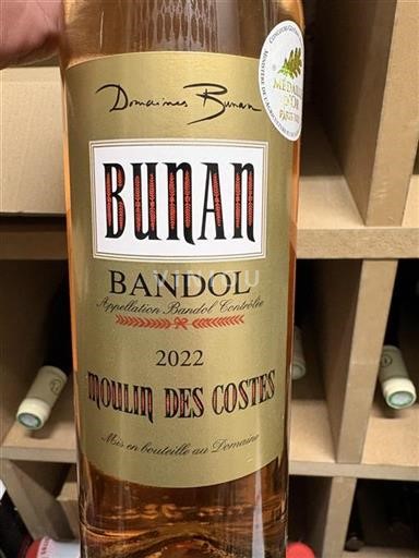 Provansa Bandol Domaine S Bunan Moulin des Costes 2022