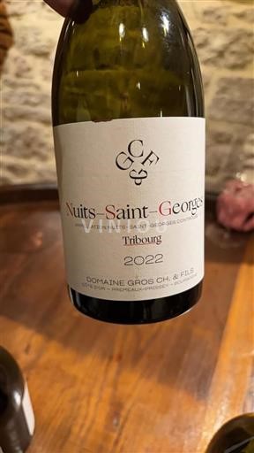 Burgundi Nuits-saint-georges Domaine Gros Ch. & Fils Tribourg 2022