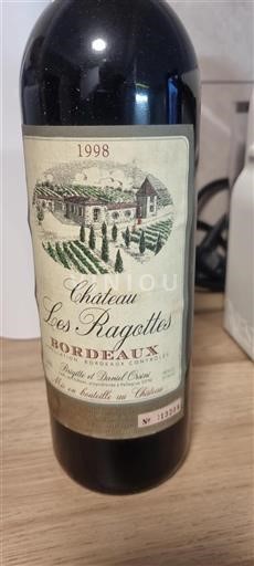 Bordeaux Château Les Ragottes 1998