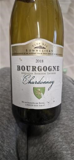 Bourgondië Bourgogne Club Des Sommeliers Chardonnay 2018