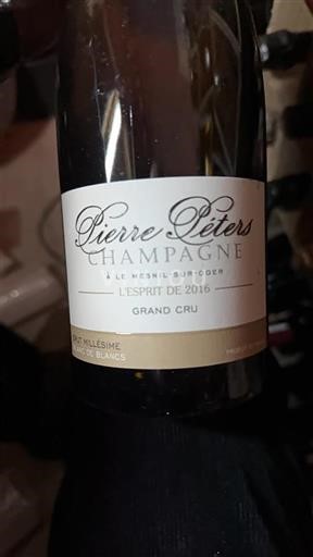 Champagne Non specificato Grand Cru Pierre Péters L%27Esprit 2016