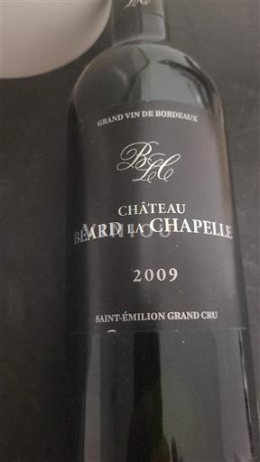 Bordeaux Saint-Émilion Grand Cru Grand Cru Château Béard La Chapelle 2009