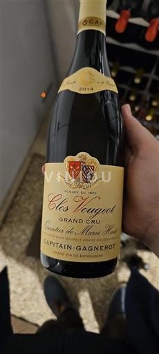 Burgundy Clos-de-Vougeot Grand Cru Capitaingagnerot 2014