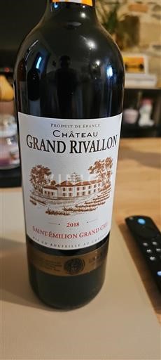 Bordeaux Saint-Émilion Grand Cru Château Grand Rivallon 2018
