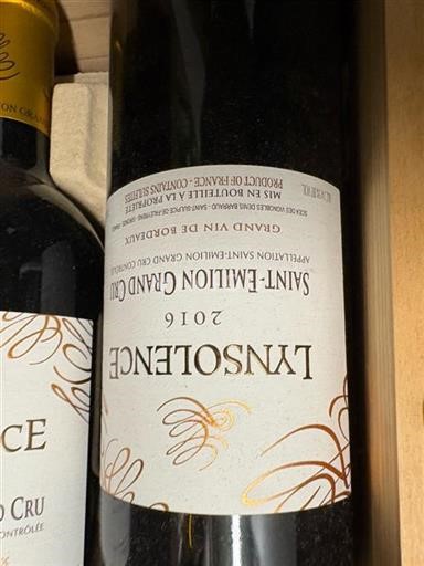 Bordeaux Saint-Émilion Grand Cru Grand Cru Lynsolence 2016