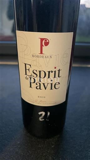 Bordeaux Unspecified Château Pavie Esprit de Pavie 2011