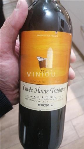 Roussillon Collioure Cellier Des Templiers Haute Tradition 2007