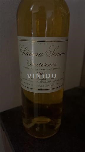 Bordeaux Sauternes Château Simon Exceptionnelle 2022