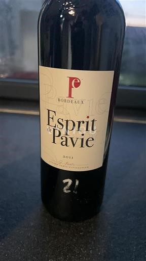 Bordeaux Château Pavie Esprit de Pavie 2011