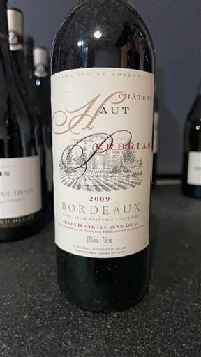 Bordeaux Château Haut Perdrias 2009