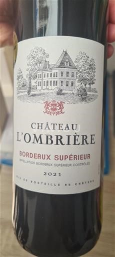 Bordéus Bordeaux Superior Château L'ombrière 2021