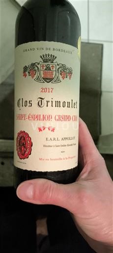 Bordeaux Saint-Émilion Grand Cru Clos Trimoulet 2017