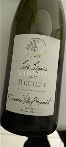 Loirevallei Reuilly Domaine Valery Renaudat Les Lignis 2013
