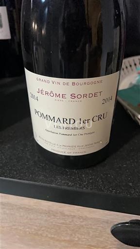 Bourgogne Ikke specificeret Premier Cru Jérôme Sordet Les Premiers 2014