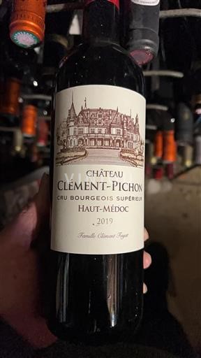Bordeaux Haut-Médoc Cru Bourgeois Supérieur Château Clémentpichon 2019