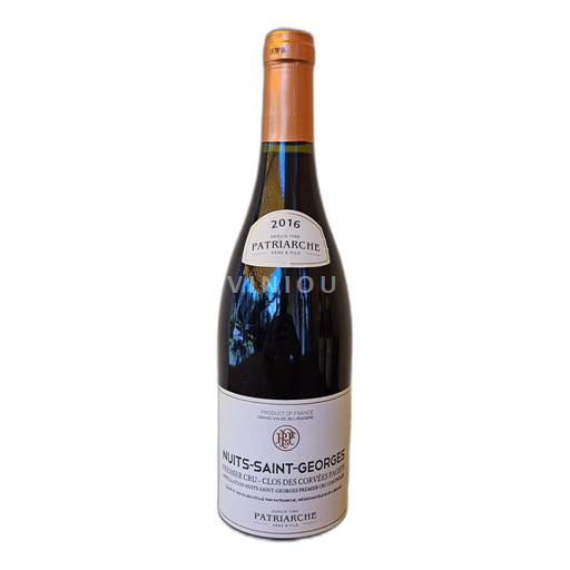 Burgundy Nuits-Saint-Georges Patriarche Premier cru -clos des corvées pagets 2016