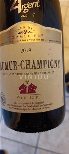 Vallée de la Loire Saumur-champigny Club Des Sommeliers 2019