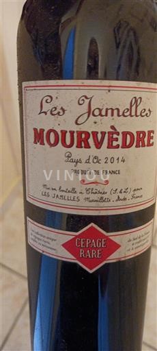 Linguadoca e Rossiglione Paese d'Oc Les Jamelles Mourvèdre 2014