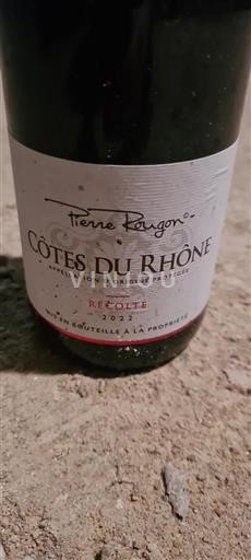 Rhônedalen Côtes du Rhône Pierre Rougon Récolte 2022