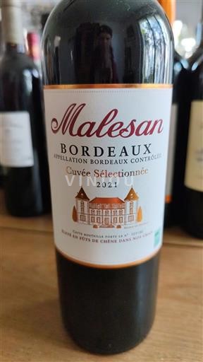 Bordeaux Malesan Sélectionnée 2021