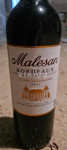 Bordeaux Malesan Sélectionnée 2021