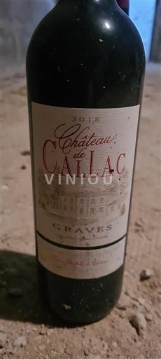 Bordeaux Graves Château Callac 2018