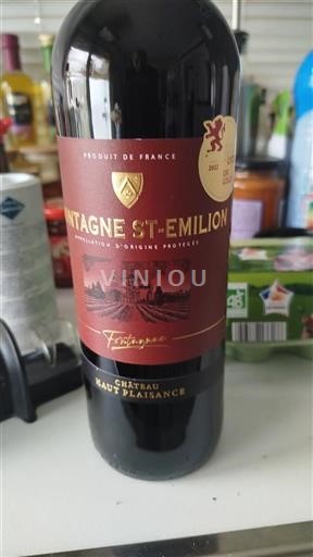 Bordeaux Montagne-Saint-Émilion Château Haut Plaisance Fontagnac 2022